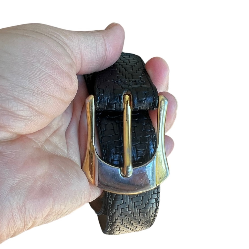 CALE Black and Gold Men's Belt